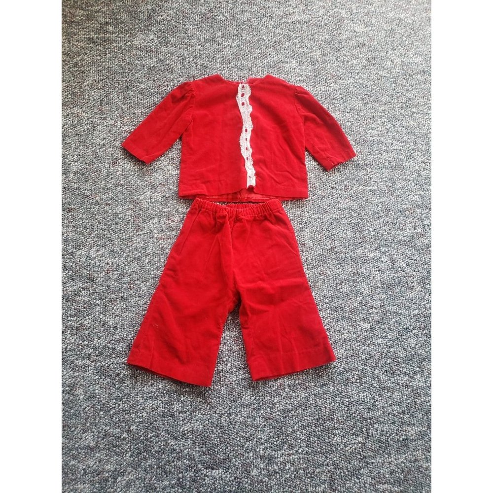70s Toddler Red‎ Velvet Set